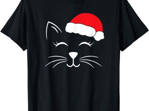 Cute santa cat lover christmas t-shirt
