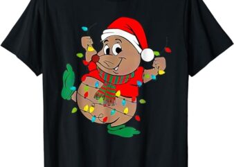 Cute Santa Gus Christmas Lights T-Shirt