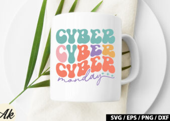 Cyber monday Retro SVG