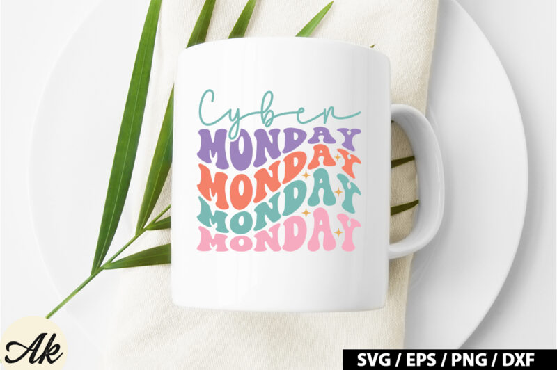 Cyber monday Retro SVG