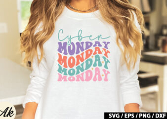 Cyber monday Retro SVG t shirt vector file