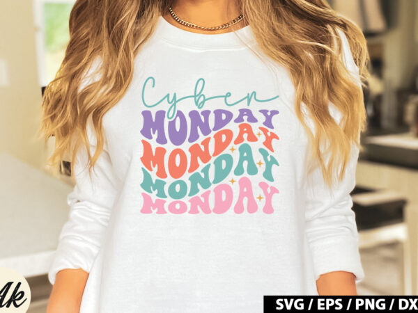 Cyber monday retro svg t shirt vector file