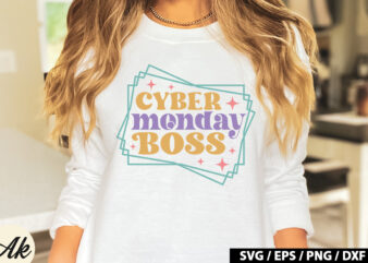 Cyber monday boss Retro SVG t shirt vector file