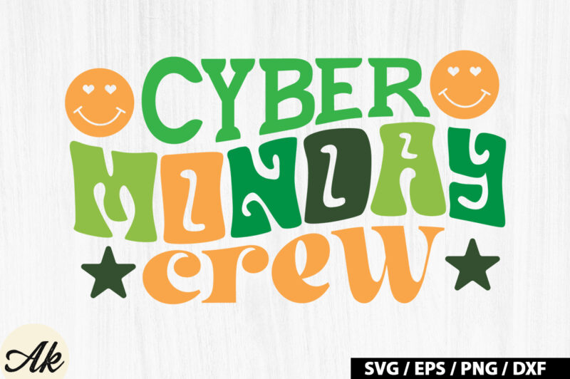Cyber monday crew Retro SVG