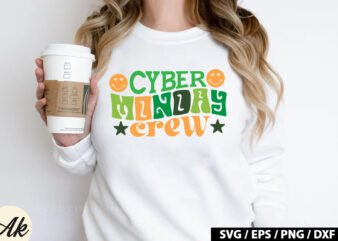 Cyber monday crew Retro SVG t shirt vector file