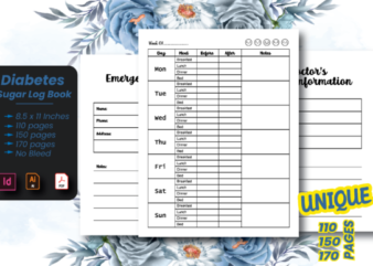 Diabetes Log Book – Kdp Interior