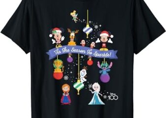 Disney 100 Christmas Holiday ‘Tis the Season to Sparkle! T-Shirt