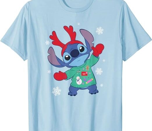 Lilo & Stitch Boy's Red and Blue Gamer T-Shirt Blue