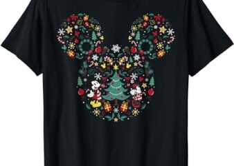 Disney Mickey And Minnie Christmas Mashup Short Sleeve T-Shirt