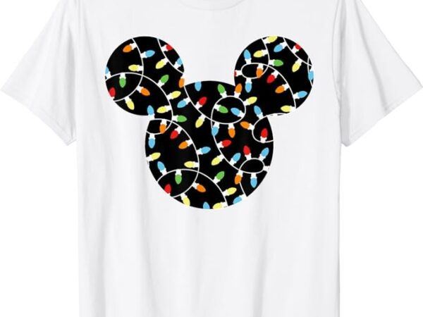 Disney mickey holiday lights t-shirt