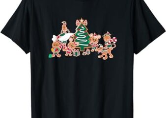 Disney Mickey Minnie Goofy Pluto Chip Dale Christmas Tree T-Shirt 1