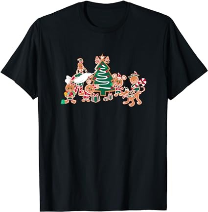 Disney mickey minnie goofy pluto chip dale christmas tree t-shirt 1