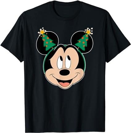 Disney mickey mouse christmas tree holiday headband t-shirt