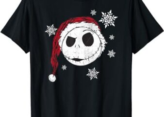 Disney Nightmare Before Christmas Snowflake Holiday Short Sleeve T-Shirt