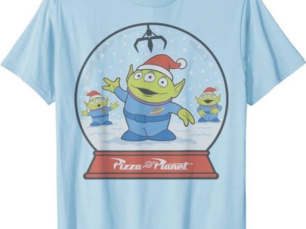 Disney pixar toy story alien claw snowglobe christmas t-shirt