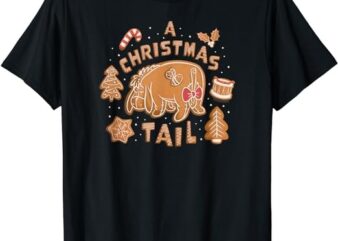 Disney Winnie the Pooh Eeyore Gingerbread A Christmas Tail T-Shirt