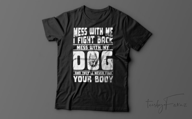 Dog| T-shirt design for sale