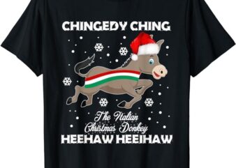 Dominick The Christmas Donkey Italian Donkey T-Shirt