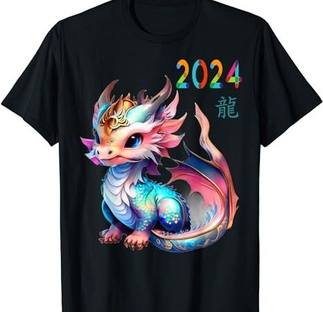 Dragon 2024 year of the dragon happy lunar new year 2024 t-shirt
