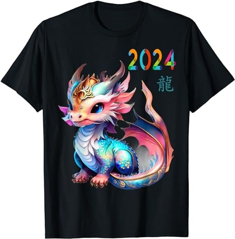 Dragon 2024 Year of the Dragon Happy Lunar New Year 2024 T-Shirt
