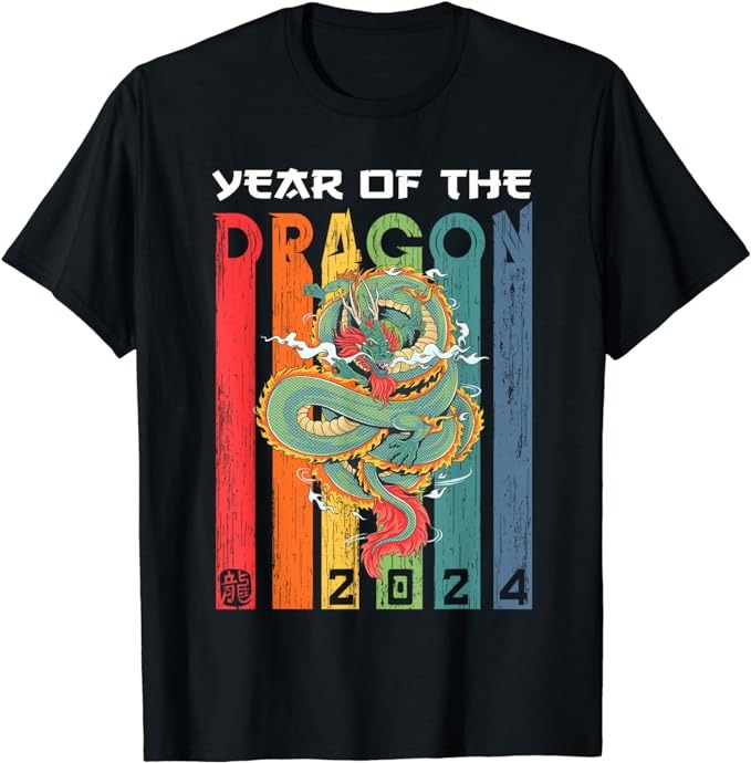 Dragon 2024 Year of the Dragon Lunar New Year 2024 T-Shirt