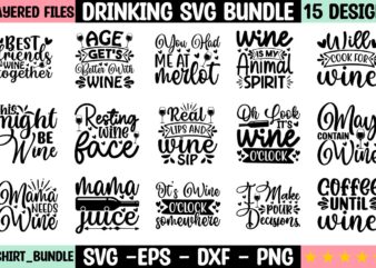 Drinking SVG Bundle t shirt vector illustration