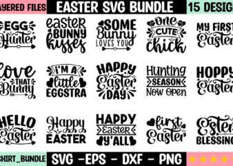 Easter SVG Bundle vector clipart