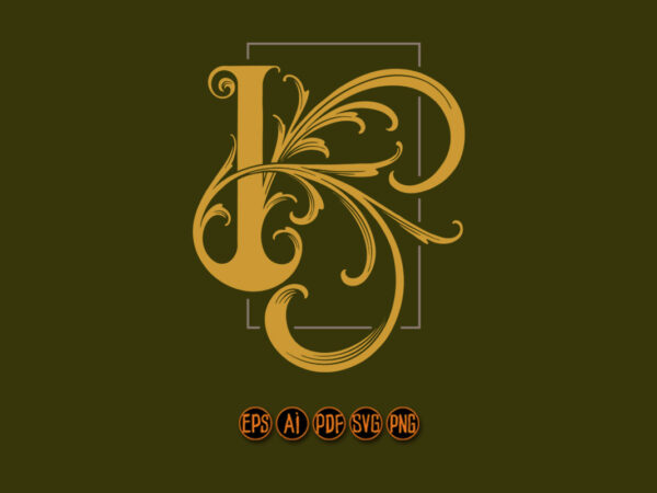 Elegance redefined letter k monogram logo vector clipart