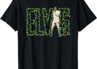 Elvis Presley Official Elvis Christmas Lights T-Shirt