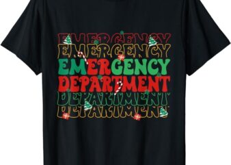 Emergency Department Christmas ED Er Nurse Crew Women T-Shirt