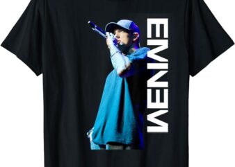 Eminem Mic Pose by Rock Off T-Shirt