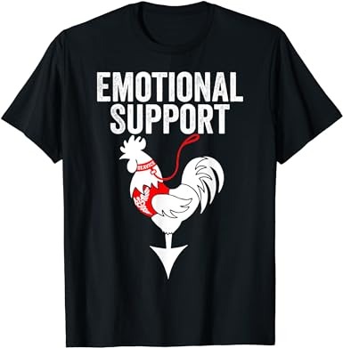 Emotional support shirt chicken emotional support cock t-shirt
