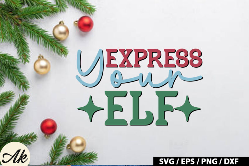 Express your elf Retro SVG