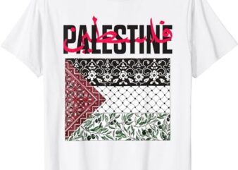 FREE PALESTINE, FREE GAZA FLAG. T-Shirt