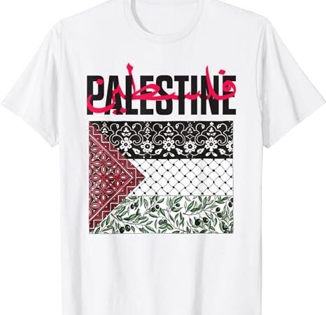 Free palestine, free gaza flag. t-shirt