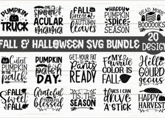 Fall & Halloween SVG Bundle