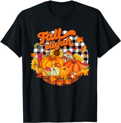 Fallelujah fall leaves autumn pumpkin season thanksgiving t-shirt