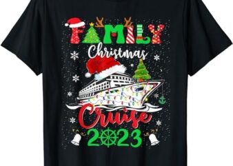 Family Christmas Cruise 2023 Squad Xmas Funny Cruising Lover T-Shirt PNG File