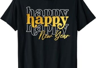 Family Matching New Years Crew Shirt Happy New Year 2024 T-Shirt