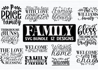 Family SVG Bundle t shirt graphic design