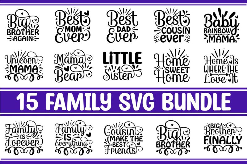 Family SVG Bundle