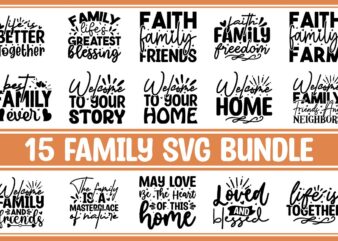 Family SVG Bundle t shirt graphic design