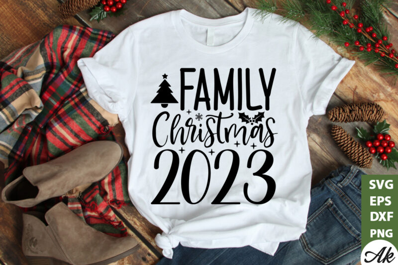 Family christmas 2023 SVG