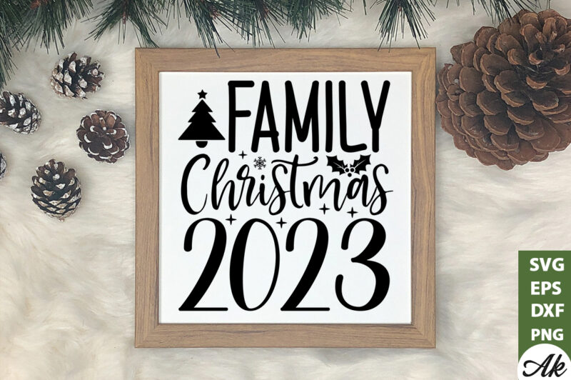 Family christmas 2023 SVG