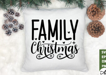 Family christmas SVG t shirt graphic design