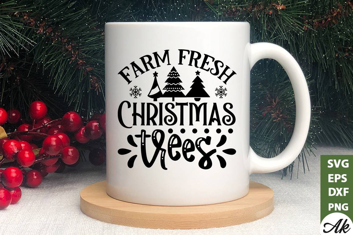 Farm fresh christmas trees SVG - Buy t-shirt designs
