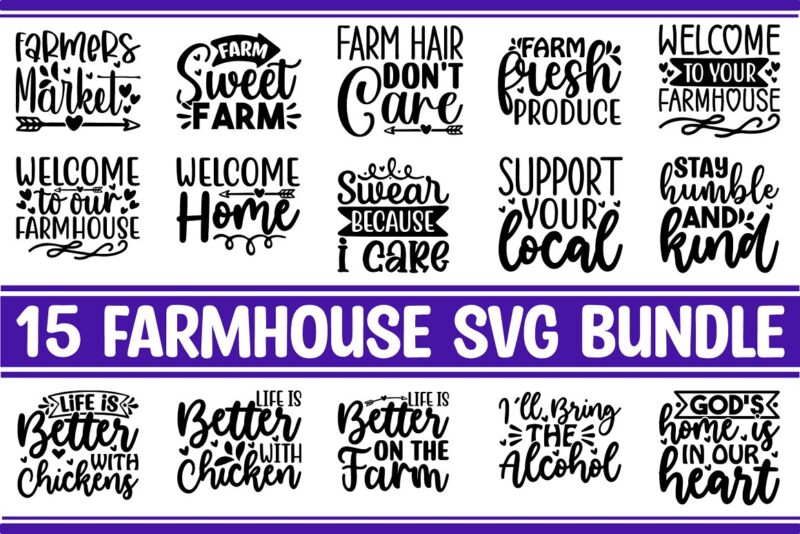 Farmhouse SVG Bundle