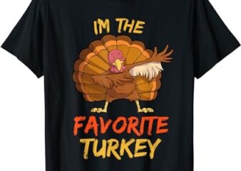 Favorite Turkey Matching Family Group Thanksgiving Party PJ T-Shirt