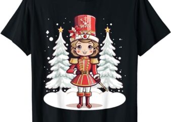 Female Nutcracker Christmas Women Girls Kids Themed Xmas T-Shirt