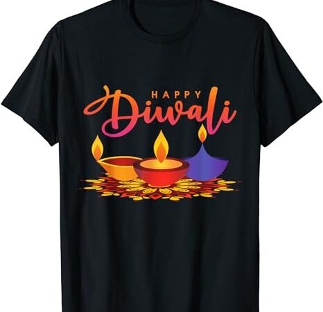 Festival of light happy diwali tee for man and woman t-shirt